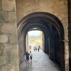 The entrance to the Cathedral plaza.