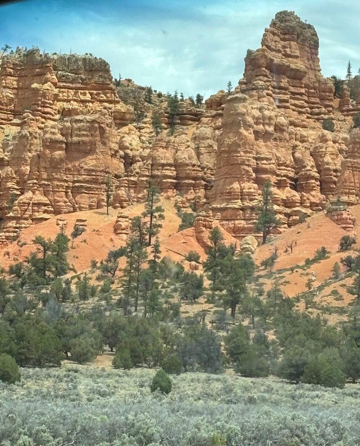 Drive into Dixie National Forest toward Bryce