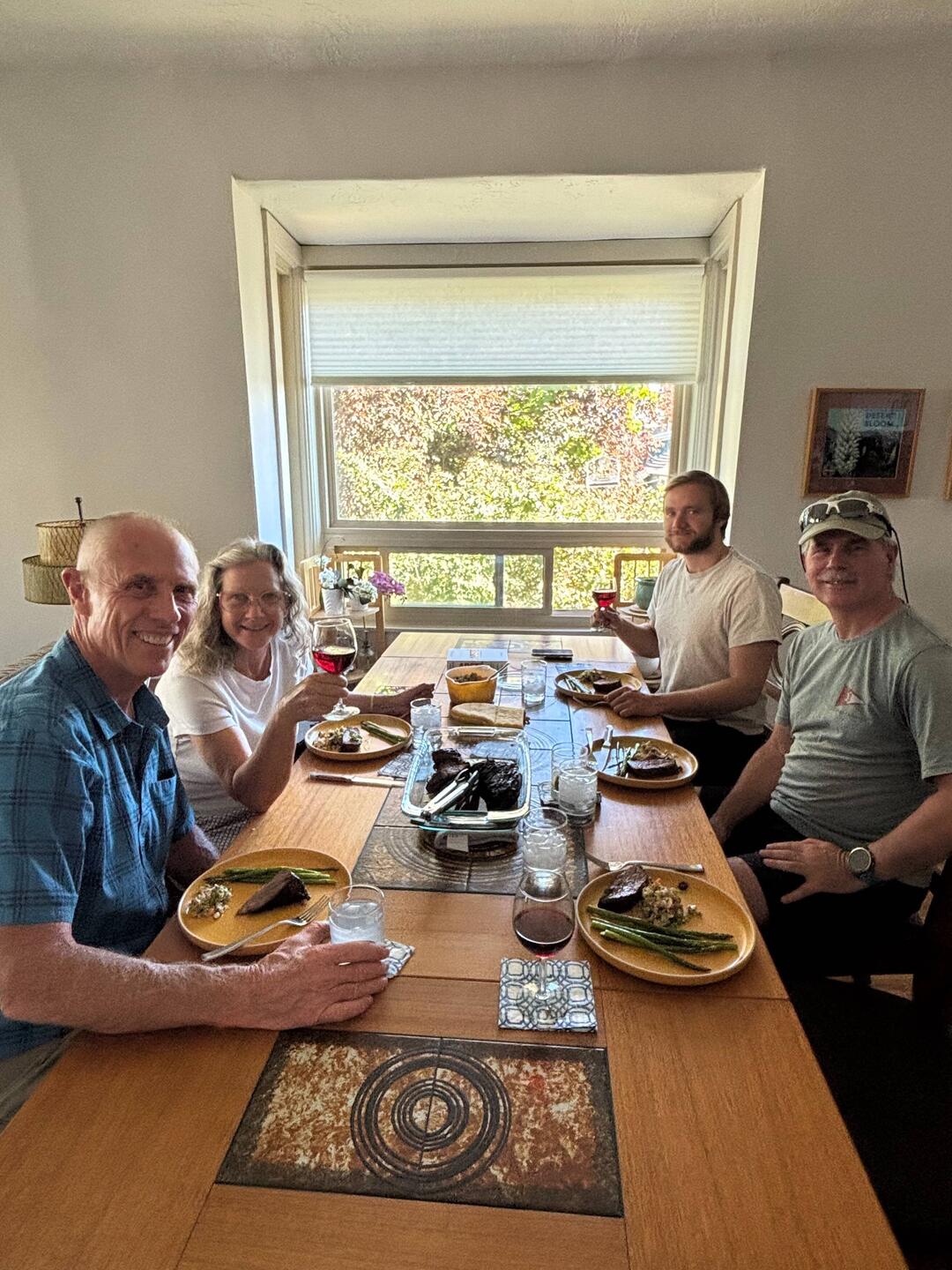 Dinner with Deb, Bert and Logan