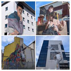 Viele Murals zieren die Stadt und vor allem die älteren Hochhäuser