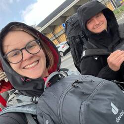 Regen bei der Ankunft ☔️