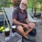 Erste Pause im Biergarten