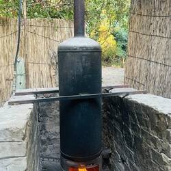 Unser Boiler am Camp