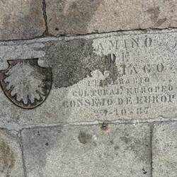 The final shell, on the plaza outside the cathedral.