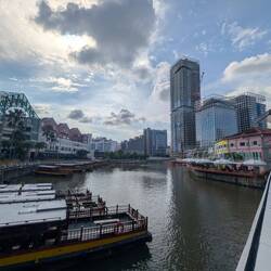 There were 2 30 minute walks along the river front. The first commenced from Clarke Quay
