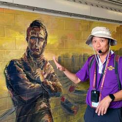 TC was our highly animated guide.