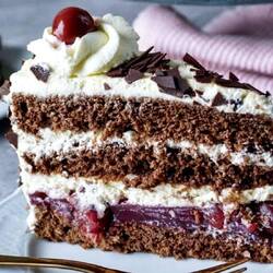 ....mit Schwarzwälder Kirschtorte😋