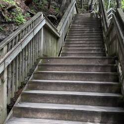 Staircase to Arch Rock