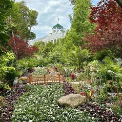 Secret hotel garden