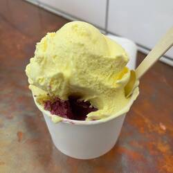 Passion fruit and cassis. Cassis more sour