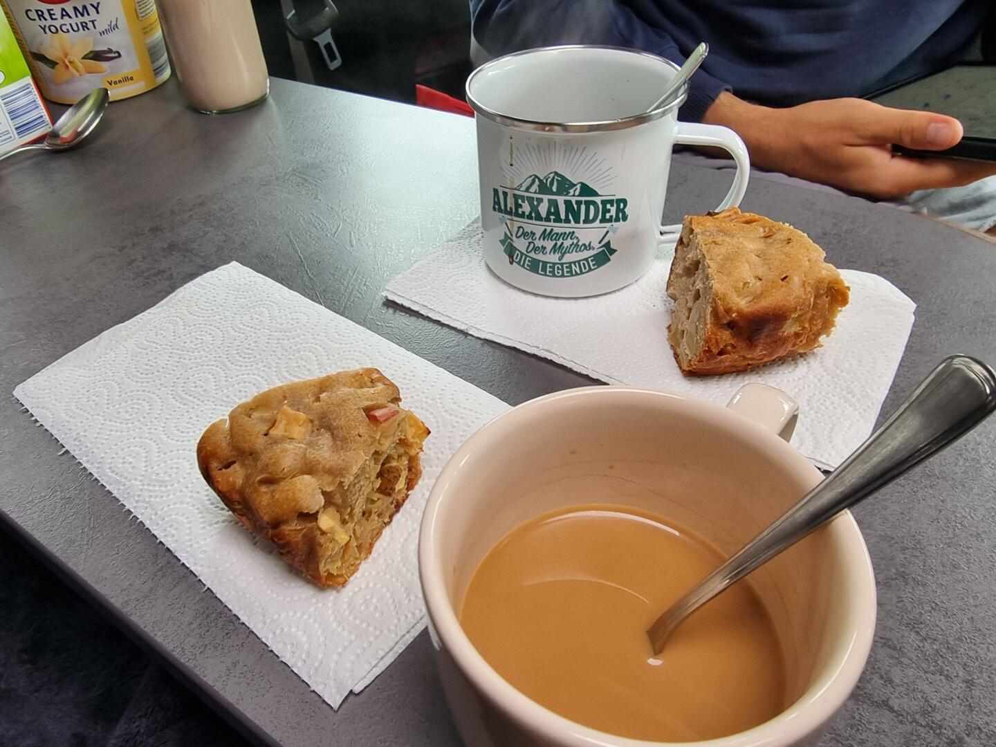 Für den Zmorgen hat es sogar noch Kuchen gehabt