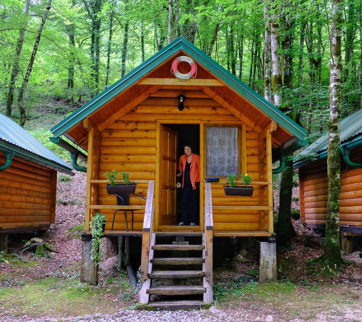 Our cabin at the Waterfall Rafting Headquarters on Piva River