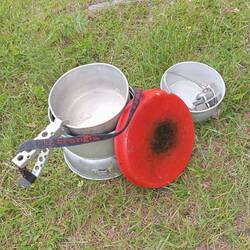 Mein Trangia, aufgepeppt mit Gasanschluss