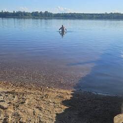 Kühle Erfrischung am Strandbad von Leipzig