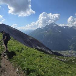 Schöne Blicke auch runter ins Tal