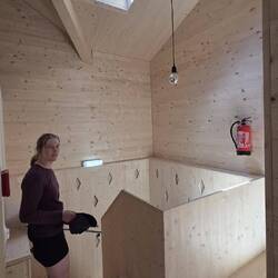 Das Treppenhaus spricht vom Design für sich