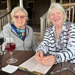 Wine tasting with Cathleen