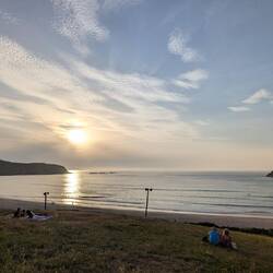 Sunset at Praia de pantín