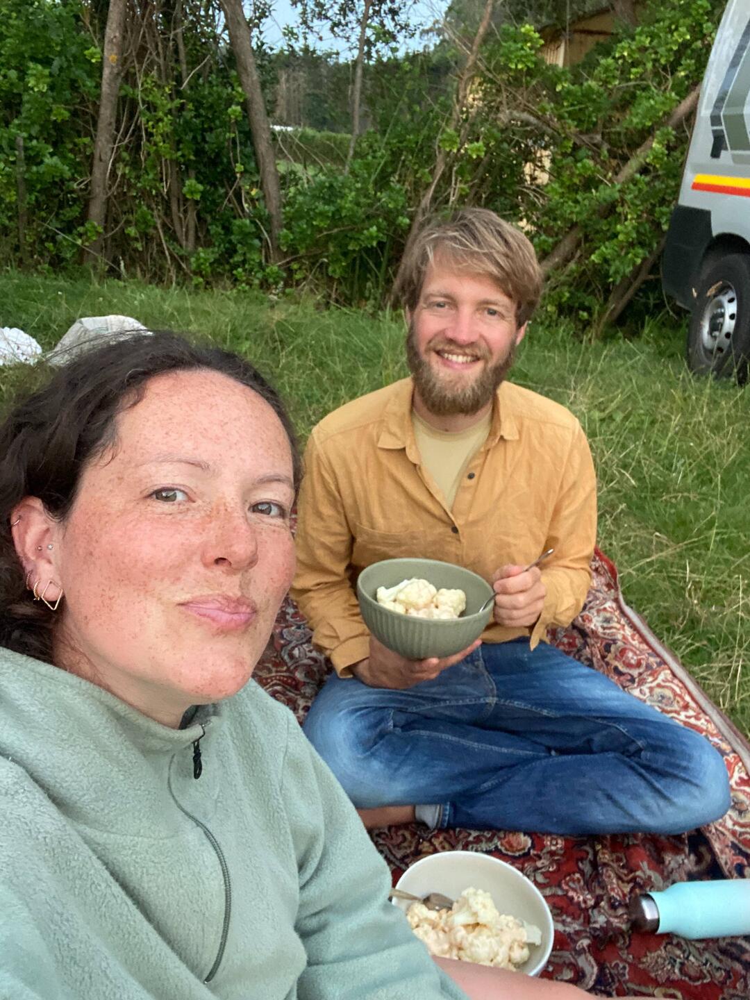 Super late dinner - still bright outside