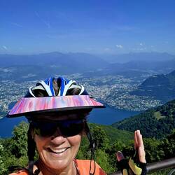 On the Balcony of Italy, which looks out to Lugano, Switzerland, and beyond.