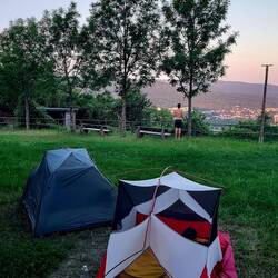 Morgens um 6 Uhr in der Ruine Landskrone