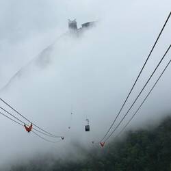 Die Bergstation der Seilbahn