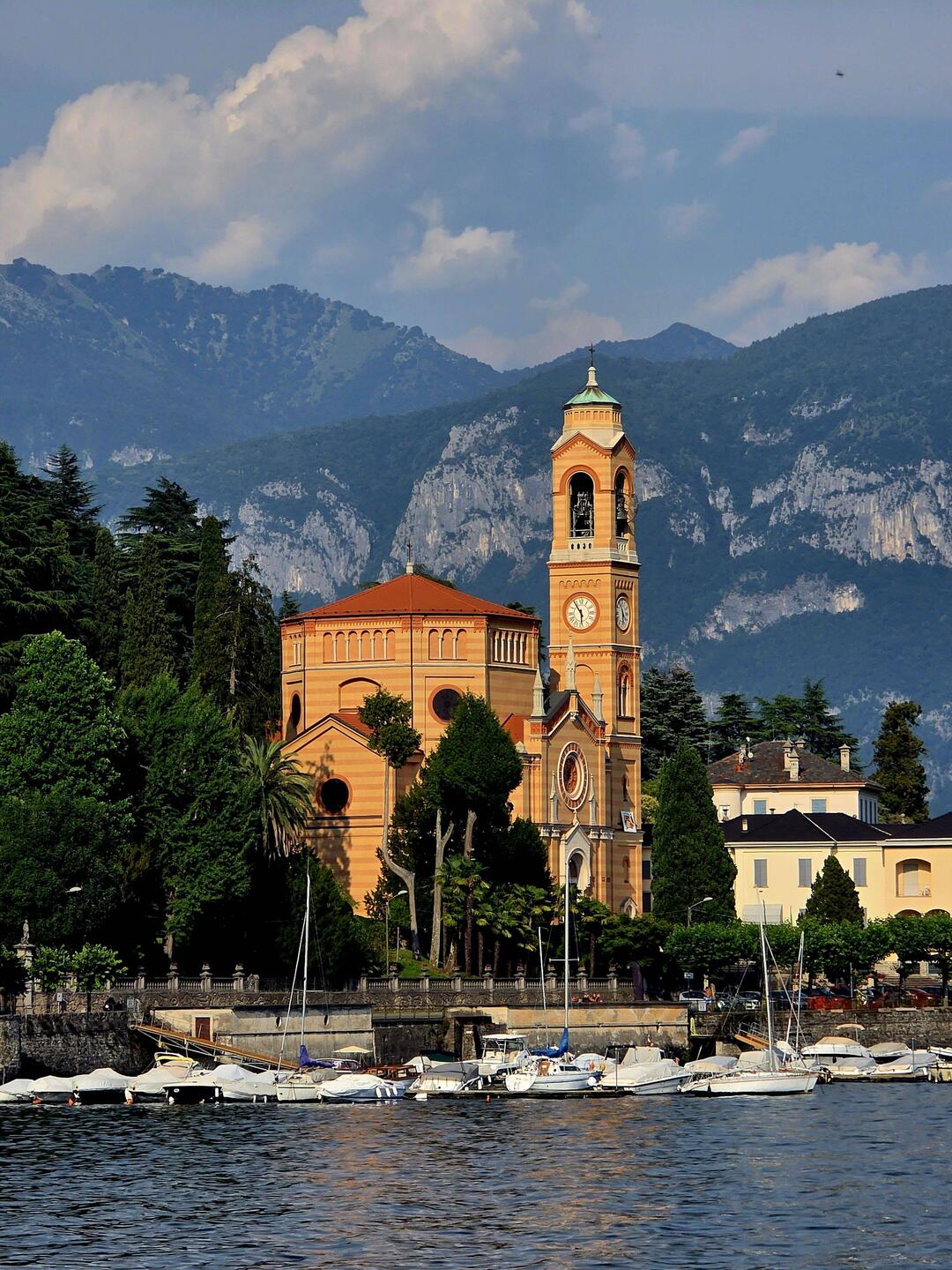 Tremezzo, Italy - waterfront from the ferry