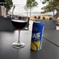 Second beach stop -- guy didn't understand what I wanted, so I made my own.