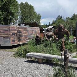 A family of Sasquatch run one of the food trucks.