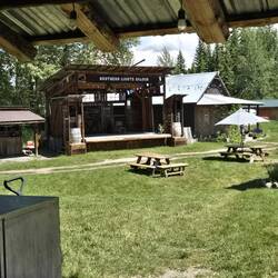 The Polebridge stage for live music 4 nights per week in the summer.
