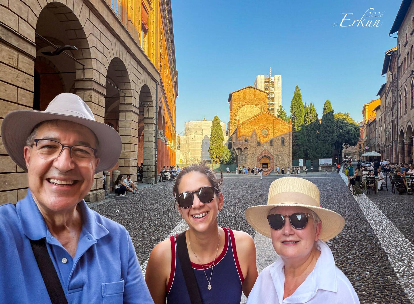 At Piazza Santo Stefano in the early evening — Bologna, Italy.