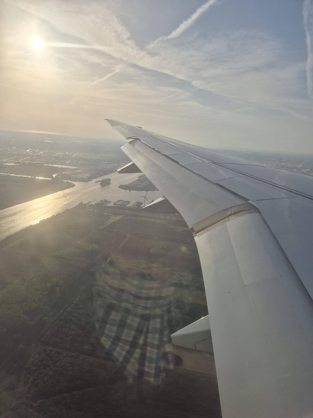 Anflug auf Amsterdam