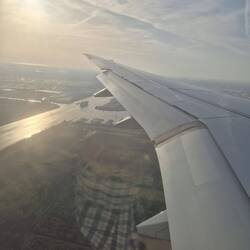 Anflug auf Amsterdam