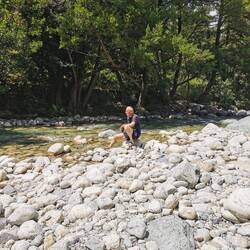Abkühlung im Fluss