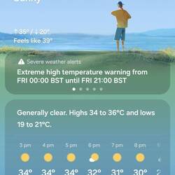 Yes, it was hot...check the "feels like" temperature!!!