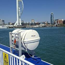 Leaving Portsmouth on the WightLink ferry