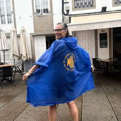 Of course I saw plenty of plain ponchos later that afternoon. (Oddly, once it stopped raining.)