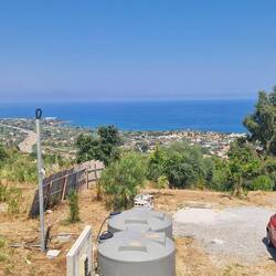 In den Bergen: traumhaft! Blick in Richtung Palermo!