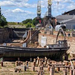 Dieses Schiff wird gerade restauriert