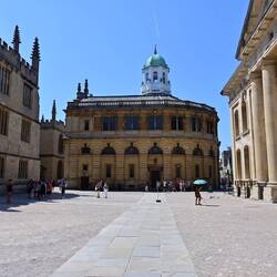 The Sheldonian Theatre, site of graduations and celebrations. You're in my spot...