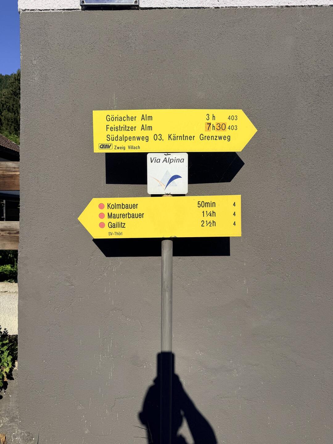 Richtung Feistrizer Alm - durch die Sturmschäden waren es tatsächlich 7,5h
