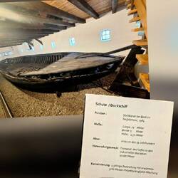 Die Scheune wurde um die Schute wieder aufgebaut