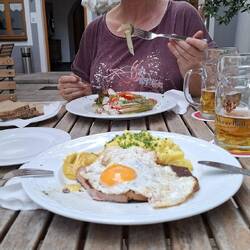 Nach dem Konzert gings zum Hirschen in Hirschau - sehr lecker 😋