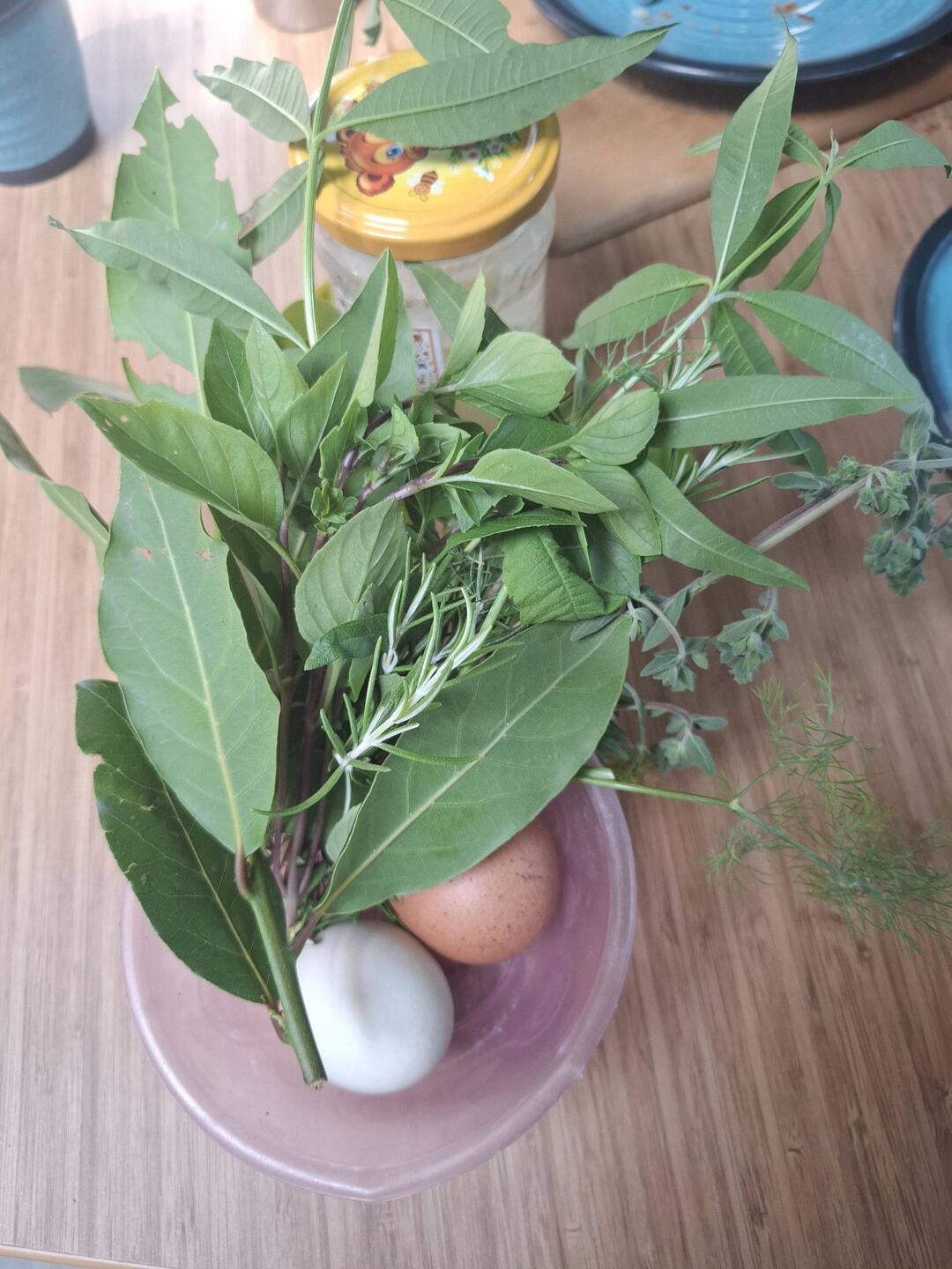 Heute morgen eine kleine Überraschung, Herbs & Eggs