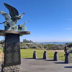 Memorial to a jail break - only on Australia....