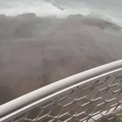 Squall that hit while we were outside at the top of the lighthouse (100km gust)