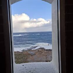 View of the Indian ocean meeting the Southern ocean