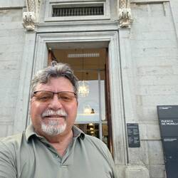 At museum backdoor