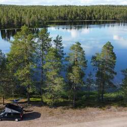 Bis zu diesem schönen Platz, an dem wir den Feierabend genießen
