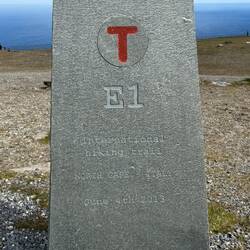 Hier beginnt der internationale Hiking Trail E 1